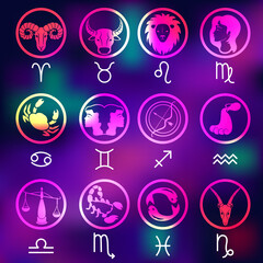 signs of the zodiac, figures and symbols of the horoscope
