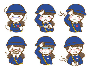 体調の悪い幼稚園女児