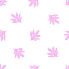 Fototapeta na wymiar Vector seamless pattern with floral elements.