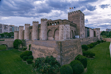  Moorish historic palace in the Spanish city of Zaragoza