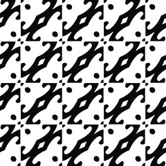vector seamless pattern with diagonal elements. abstract ornament for wallpapers and backgrounds. Black and white colors.
