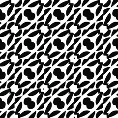 vector seamless pattern with diagonal elements. abstract ornament for wallpapers and backgrounds. Black and white colors.