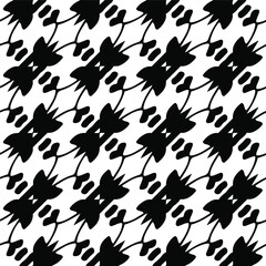 vector seamless pattern with diagonally placed elements. abstract ornament for wallpapers and backgrounds. Black and white colors. 