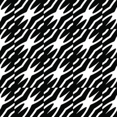 vector seamless pattern with diagonally placed elements. abstract ornament for wallpapers and backgrounds. Black and white colors. 