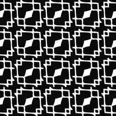 vector seamless pattern with diagonal elements. abstract ornament for wallpapers and backgrounds. Black and white colors.