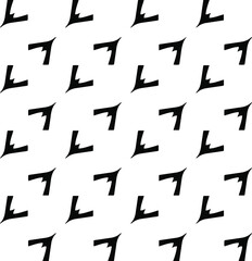 vector seamless pattern with diagonal elements. abstract ornament for wallpapers and backgrounds. Black and white colors.