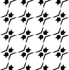 vector seamless pattern with diagonal elements. abstract ornament for wallpapers and backgrounds. Black and white colors.