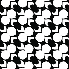 vector seamless pattern with diagonal elements. abstract ornament for wallpapers and backgrounds. Black and white colors.