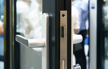 Aluminium door handle modern style.