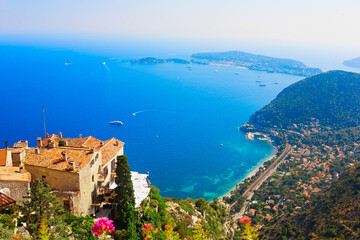 Dorf Èze - das schönste Panorama der Côte d'Azur, Frankreich
