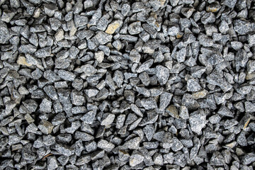 Сose-up of a road made of crushed stones