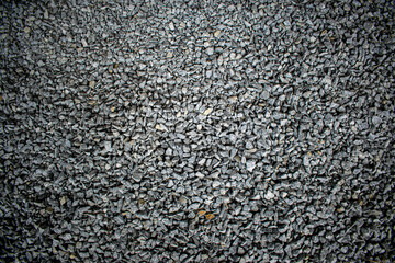 Сose-up of a road made of crushed stones