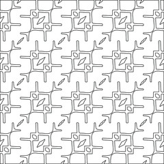 vector pattern with diagonal elements. abstract ornament for wallpapers and backgrounds. Black and white colors.