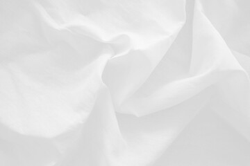 Obraz premium white silk background, Abstract background on isolated. Abstract white waves. wave from fabric