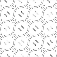  vector pattern with diagonal elements. abstract ornament for wallpapers and backgrounds. Black and white colors.