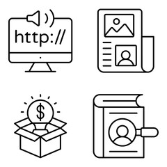 Pack of Http Linear Icons