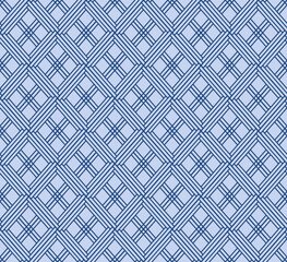 Japanese Diagonal Overlap Cross Line Vector Seamless Pattern