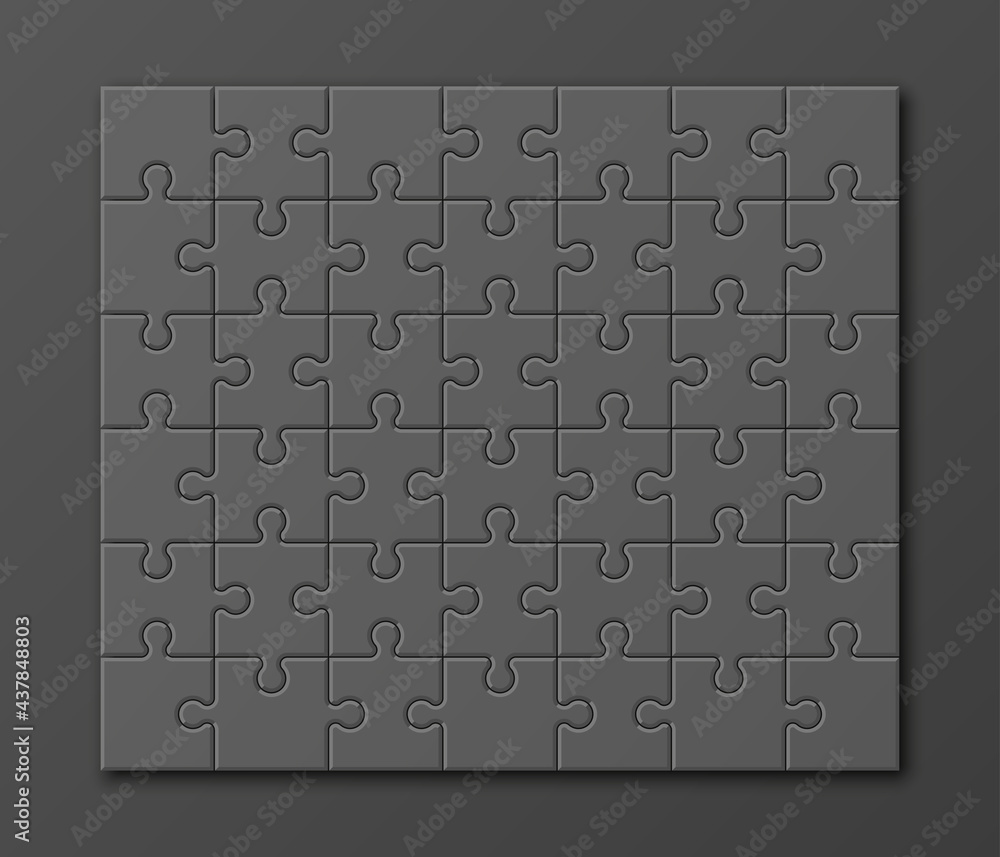 Leinwandbilder a lot of piece flat puzzle presentation. many step circle business background. section compare servi