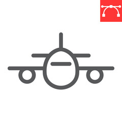 Airplane line icon