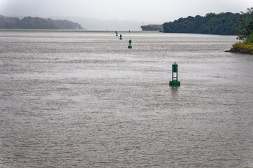 Sailing in to Gatun Lake - Panama Canal