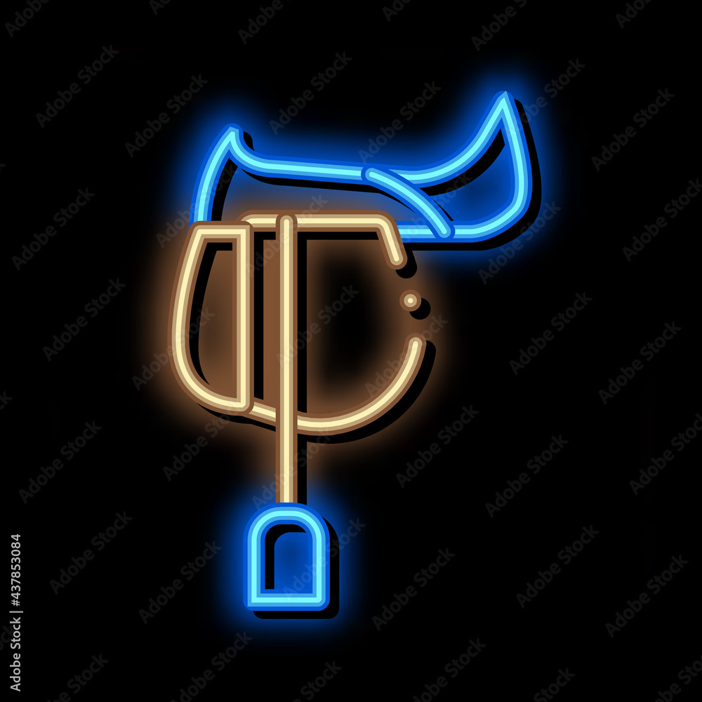 Poster stable building neon light sign vector. glowing bright icon stable building sign. transparent symbol