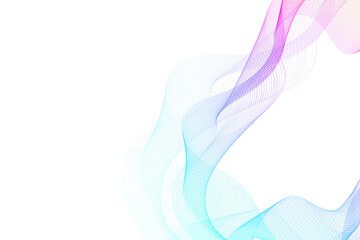 Abstract colorful wave lines background. Geometric template for your design brochure, flyer, report, website, banner, illustration