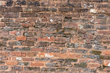 Vintage brick wall background, unique relief texture.