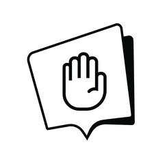 stop sign. Vector icon	