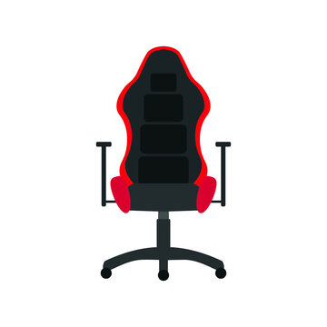 video game gamer chair on white background