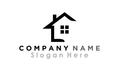 simple logo home building property