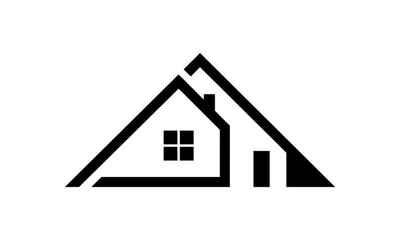 triangle home logo vector