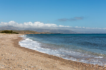 Puntas de Calobre beach in Mazarron, Murcia, Spain