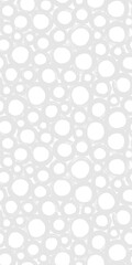 Hipster polka dot seamless pattern. Black and white abstract background with hand drawn bubbles.