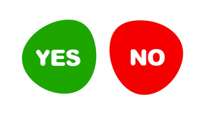 yes and no buttons	