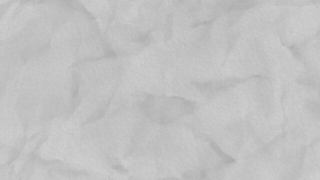 Moving Light Crumpled Paper Background, Seamless Loop And Stop Motion Effect. Animation. Creased Abstract Paper Texture Of A White Color.