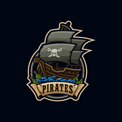 Obraz premium pirates mascot esport logo