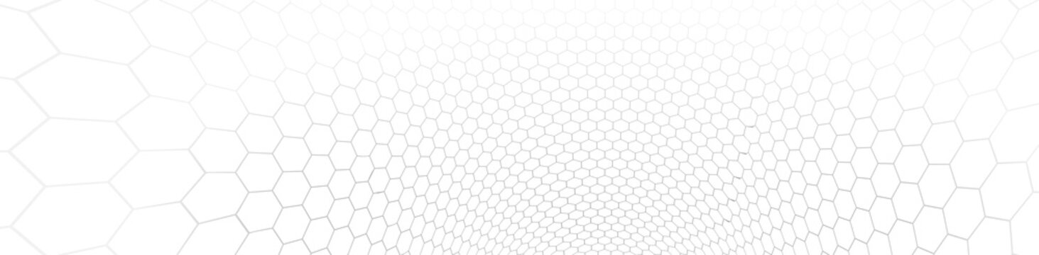 Technology and science vector background, tech abstraction with hexagons mesh electronics and digital style in 3D dimensional perspective, abstract illustration.