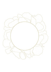 golden floral background