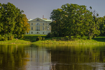 Fototapeta na wymiar The Mezotne Palace - The Pearl of The Latvian Classicism.