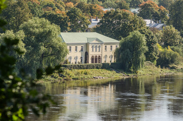 Fototapeta na wymiar The Mezotne Palace - The Pearl of The Latvian Classicism.