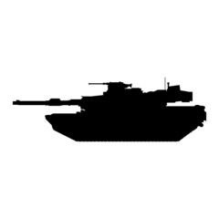 Fototapeta premium Tank Silhouette (M1 Abrams)