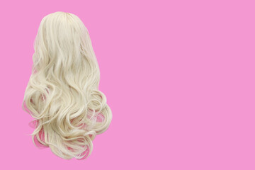 white blonde hair in curly curls