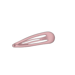 Hairpin Pink Hand Drawn Illustration	