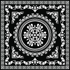 black and white seamless pattern