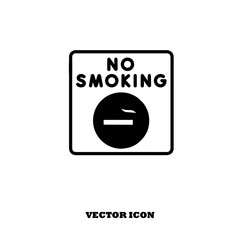 illustration of a no smoke 