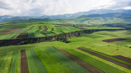 view of a country agricultural landscape
