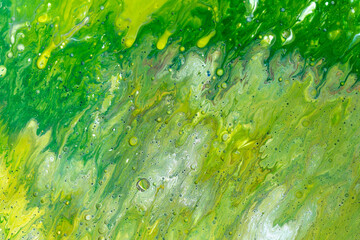 Green Acrylic pour Liquid marble abstract surfaces Design.