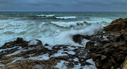 waves and rocks