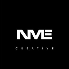 NME Letter Initial Logo Design Template Vector Illustration