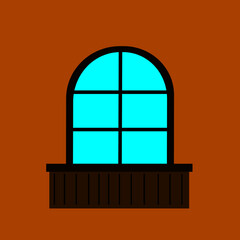 Large brown window